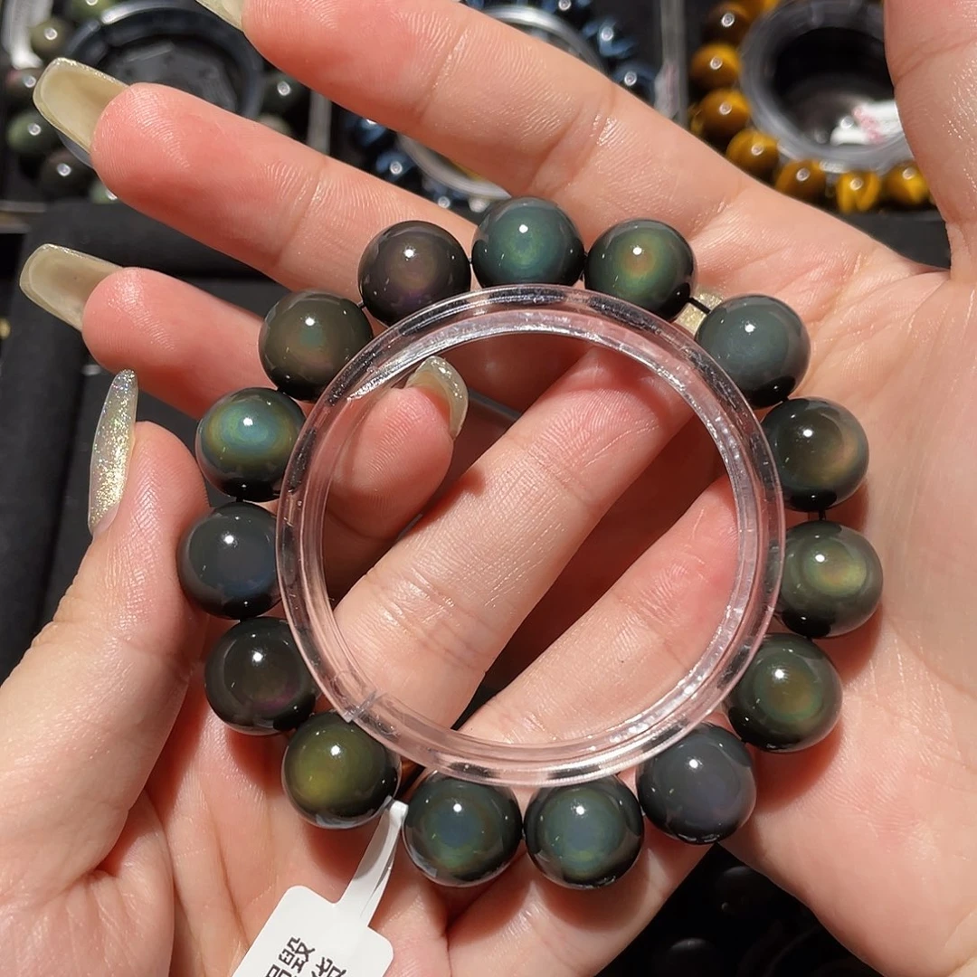 M***拉黑曜岩未镶嵌手链