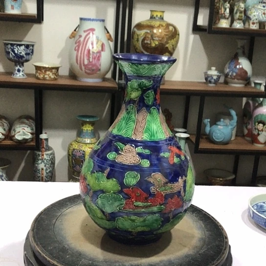 1博古架瓷器摆件