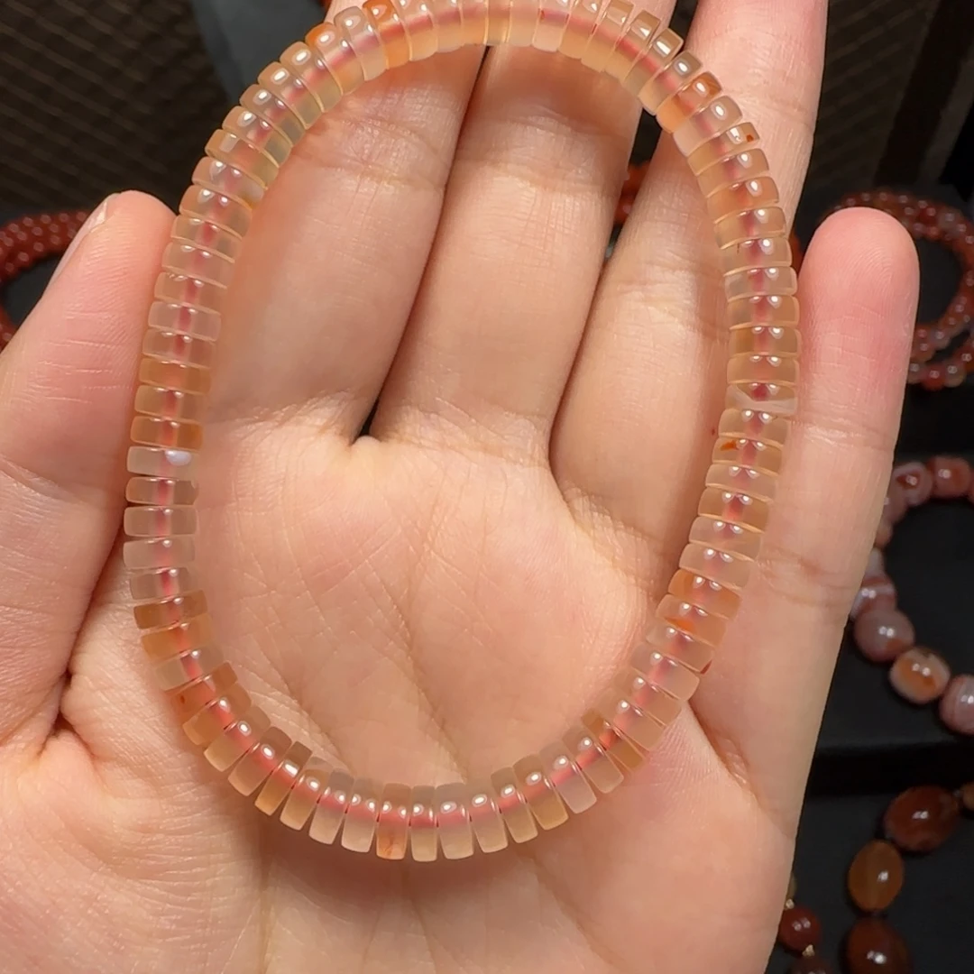 ****️南红玛瑙未镶嵌干掌冰飘药片5.8mm