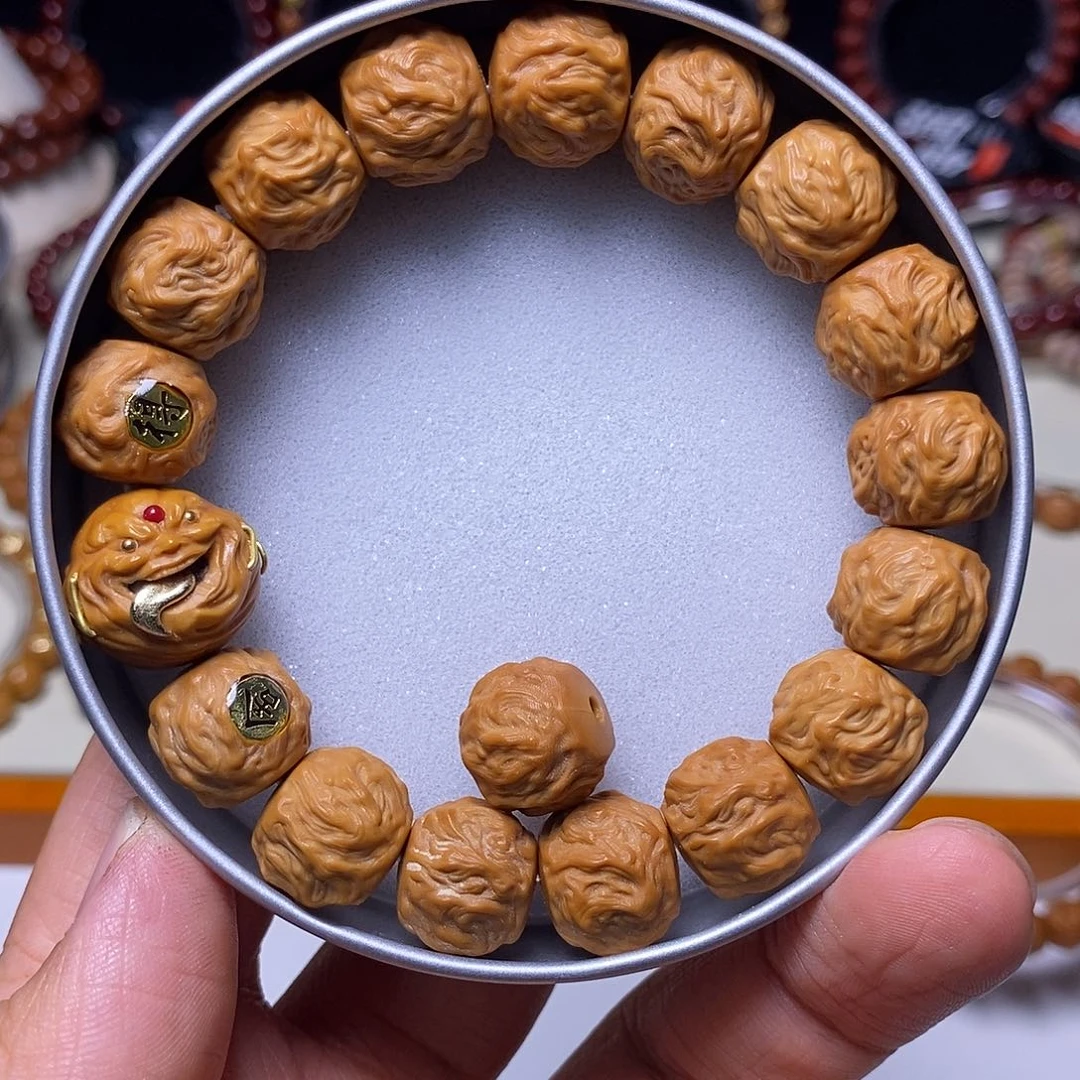 猴头核桃手串舔僧精工龙蛇之变尺寸12+全品
