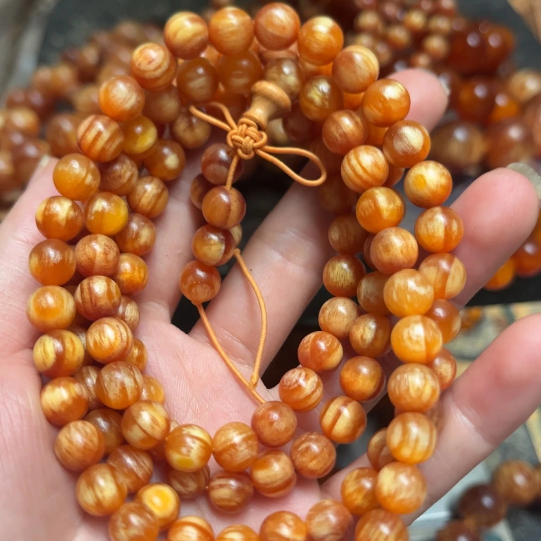 过***期手串/手链松木（琥珀木）1.0规格108颗