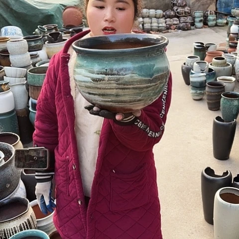 口25高18瑕疵盆子