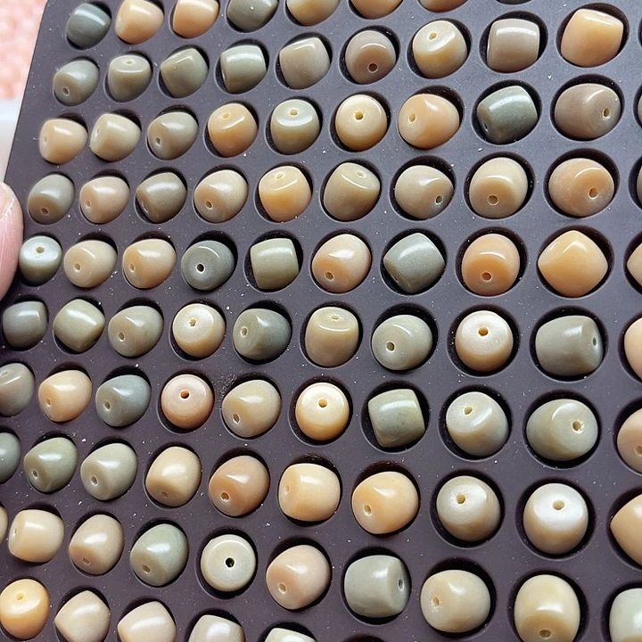 白玉菩提吊坠瑕疵10-9青芒直切50颗卡灯牌宠60颗