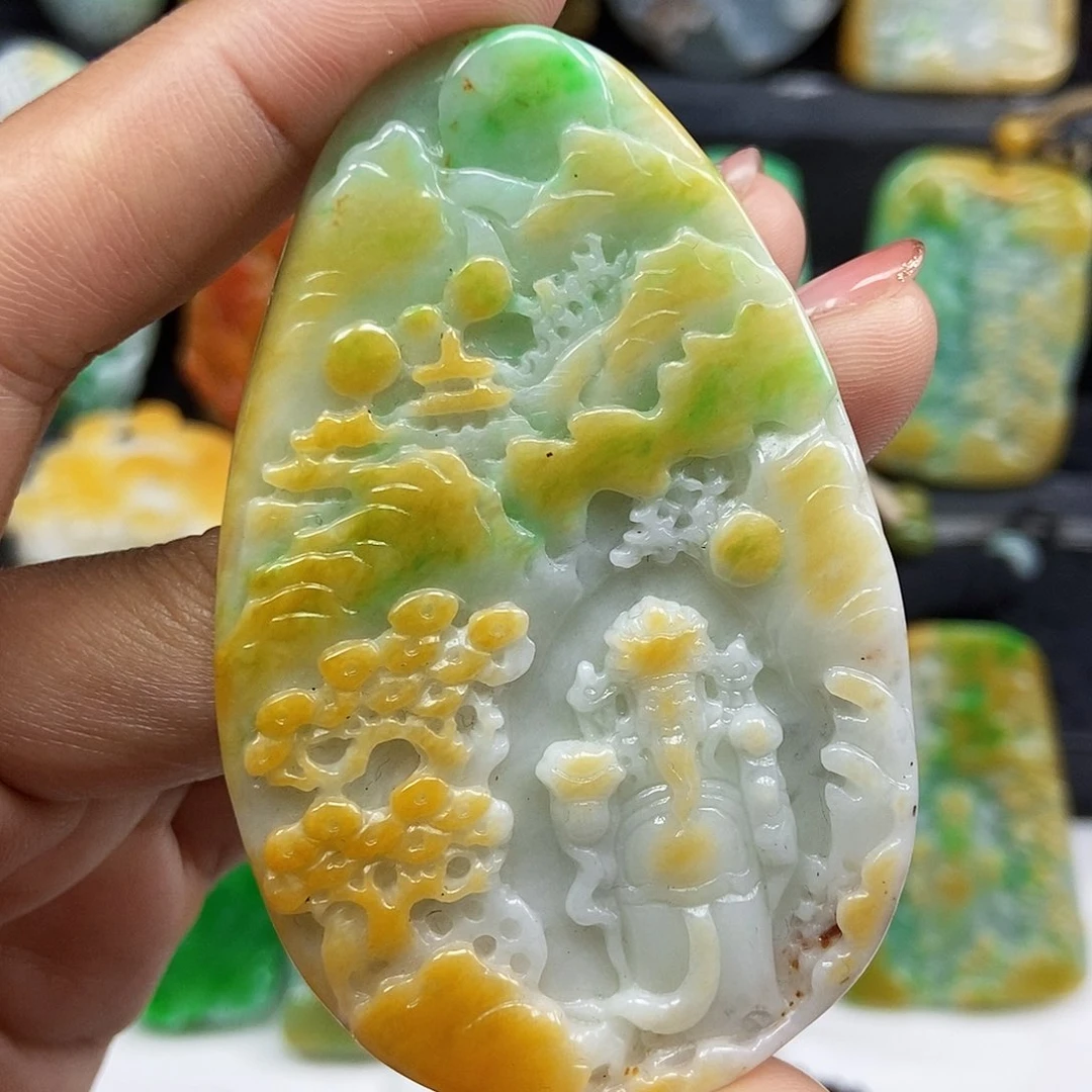 定制翡翠未镶嵌天然缅甸翡翠一物一证