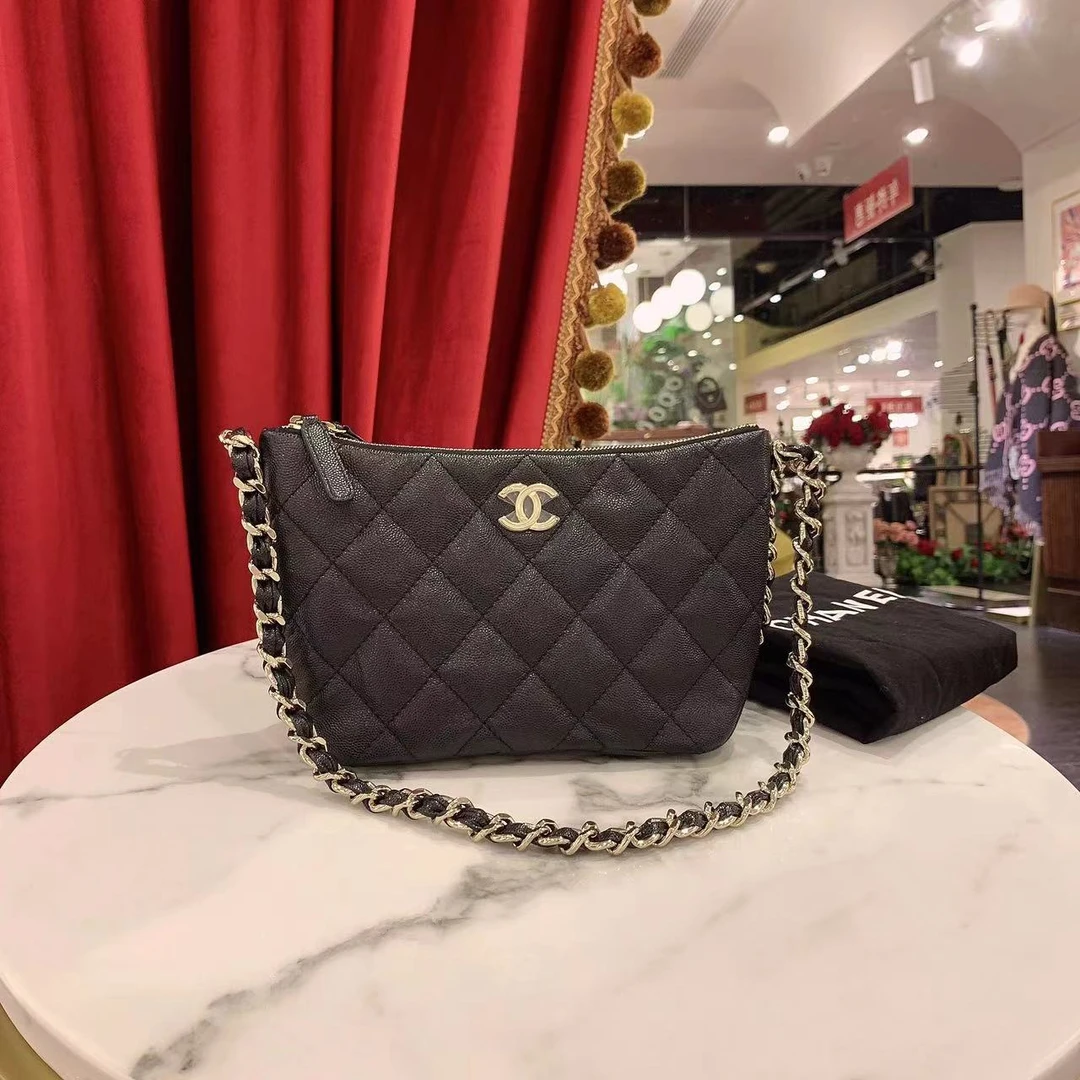 95新 Chanel/香奈儿 GGS丨24phobo小号黑金芯片款/80156919