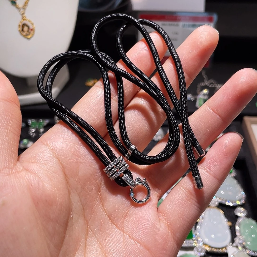 翡翠银S925镶嵌颈饰