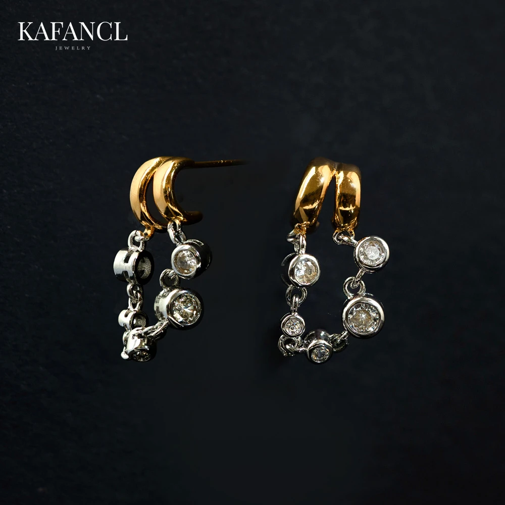 红楼  925银针 镀K金 灵动泡泡耳饰 ZF-A866