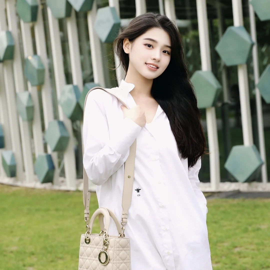 未使用 DIOR/迪奥 A100221/小蜜蜂刺绣长款立领衬衫/36码