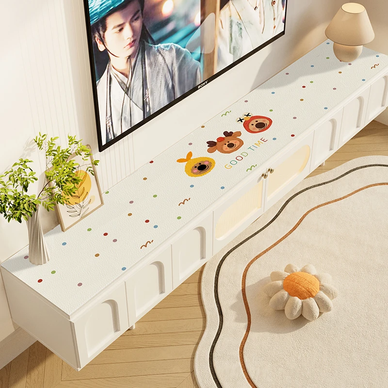 卡通桌布免洗防油防水茶几垫桌垫防烫隔热书桌垫桌面保护餐桌布