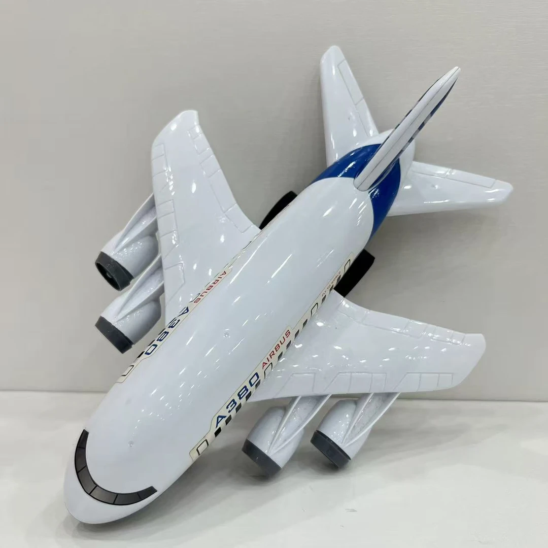 （艾）玩具耐摔惯性飞机真A380客机模型滑行玩具t科学实验玩具