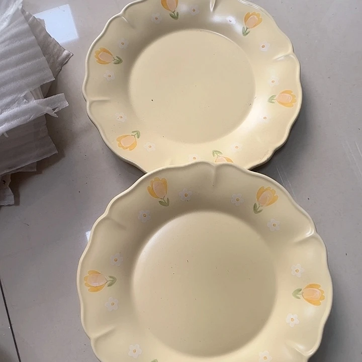 瓷片瑕疵特价陶瓷浅盘