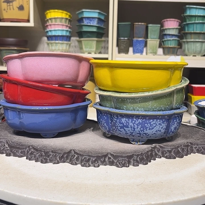 紫砂花盆瑕疵磕角微瑕5-15-13-6