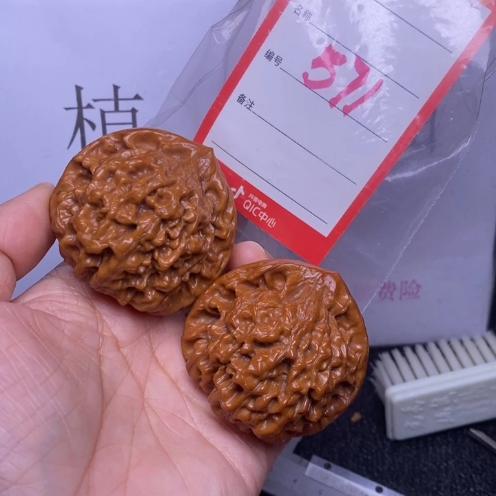 把件文玩核桃皖*、571，48官帽色差