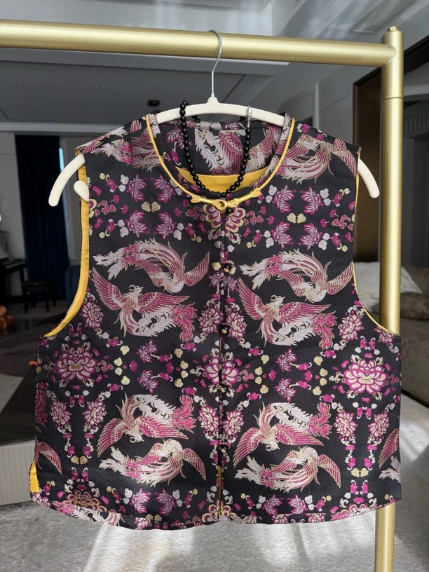 凤凰于飞 宋锦马甲