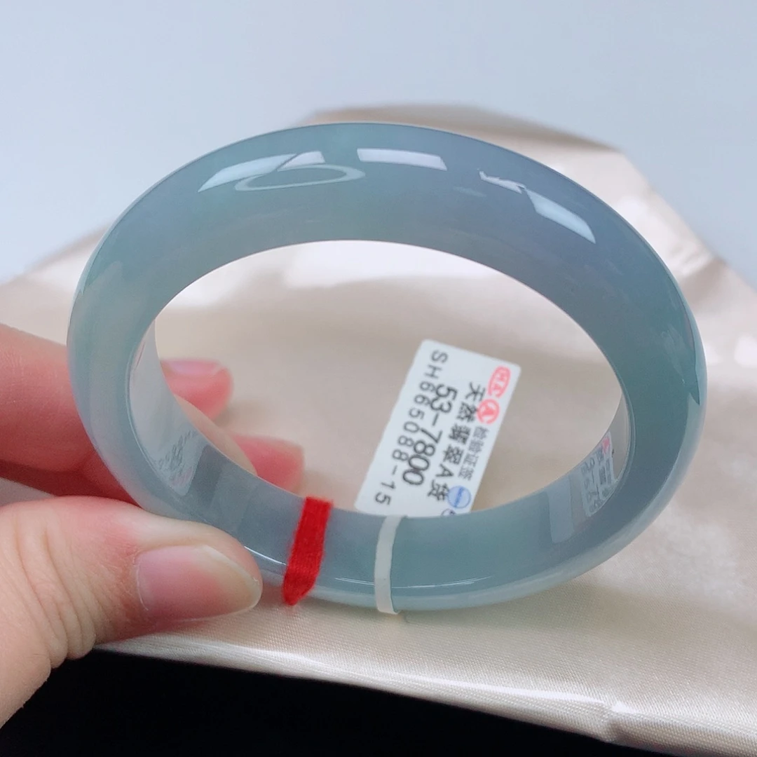 未镶嵌手镯翡翠53正圈