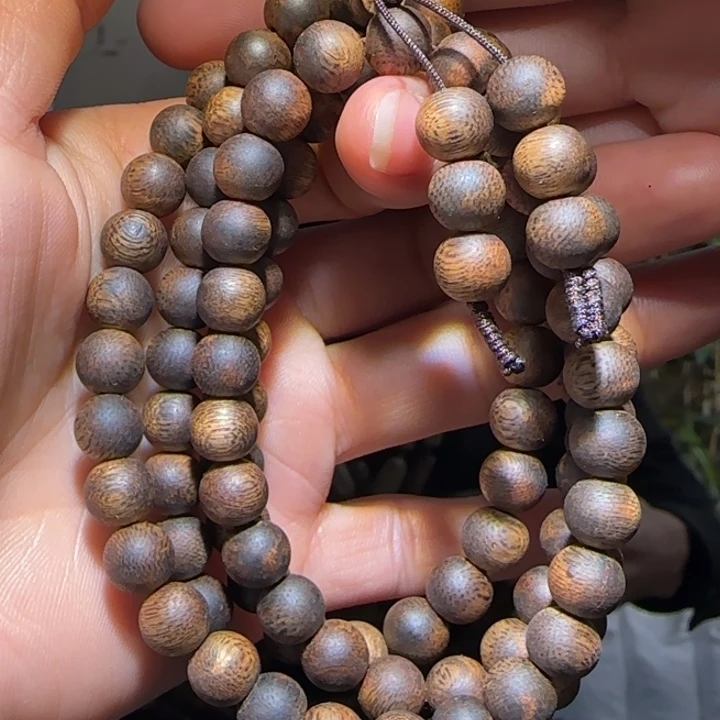 沉香手串透顶绿08链子30克+