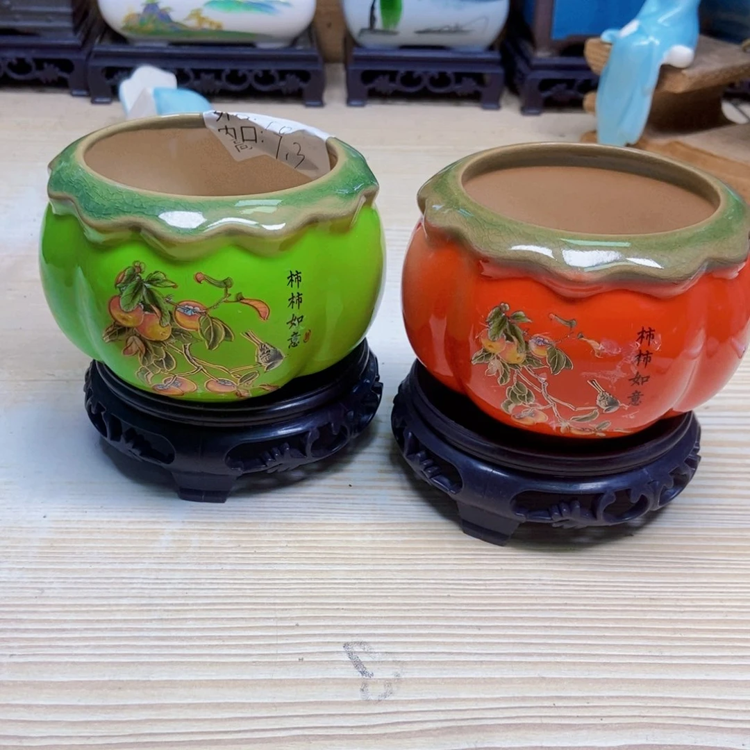 瓷片陶瓷花盆陶瓷艺术