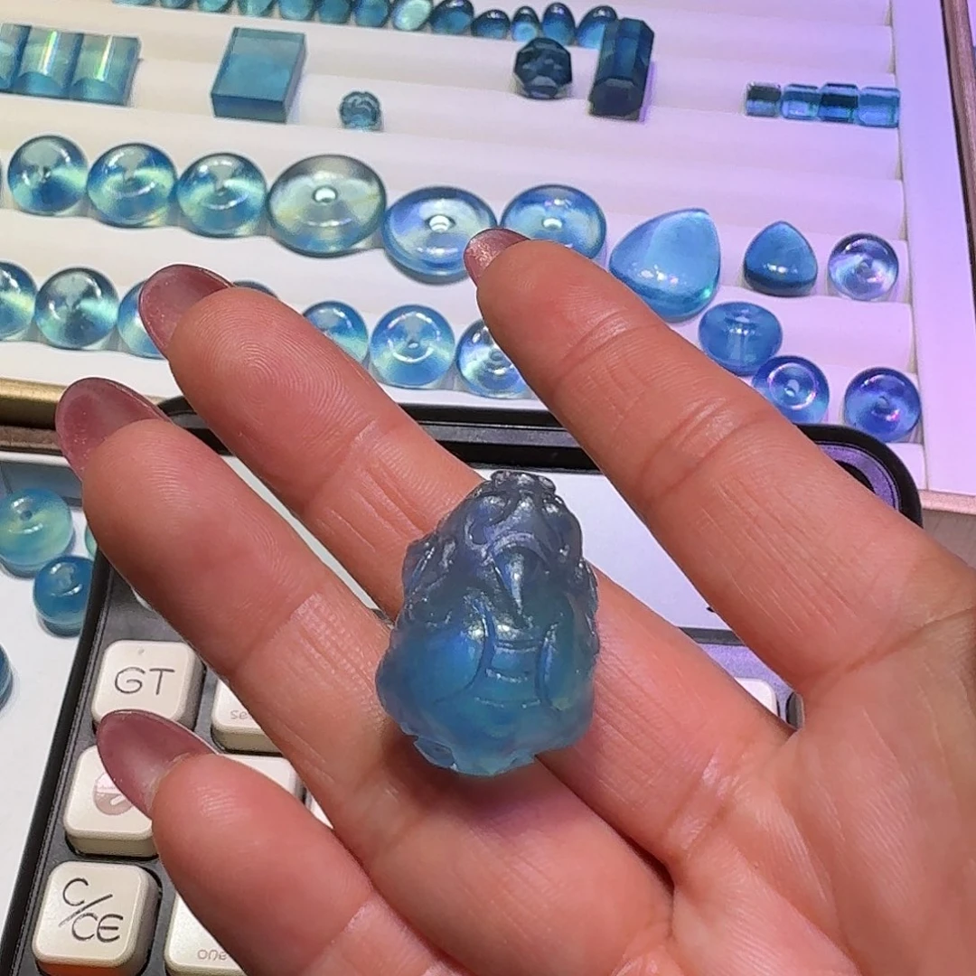 未镶嵌珠宝半成品水晶狐*