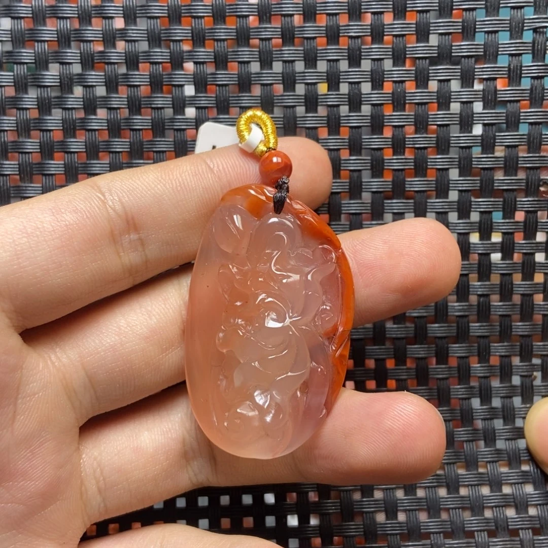 南红玛瑙未镶嵌吊坠(不含链)