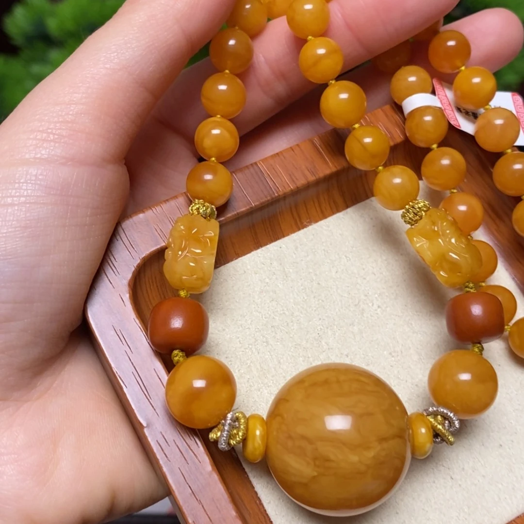 【闪购商品】蜜蜡颈饰未镶嵌项链