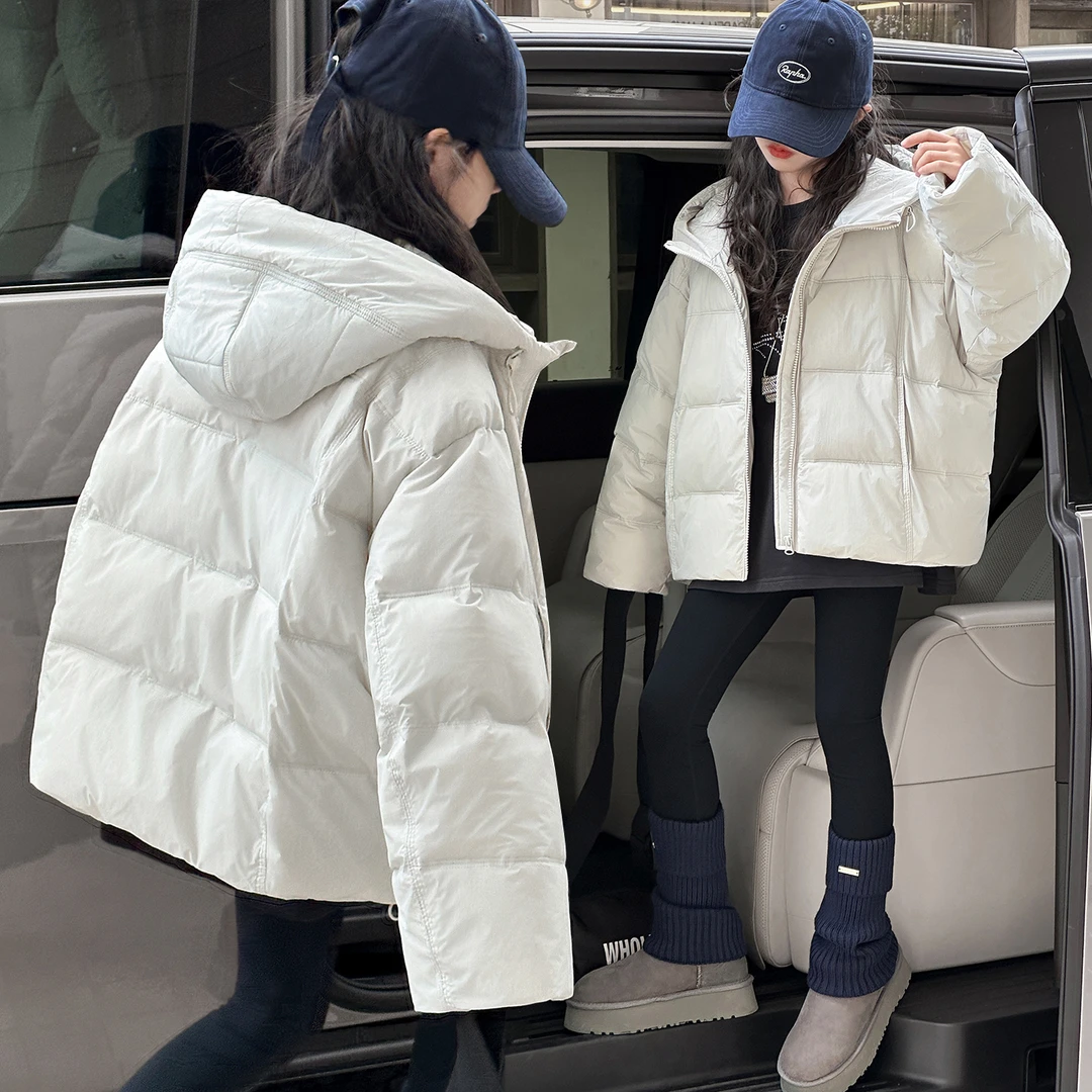 冬装女童新款棉衣中大童6-13岁小女孩韩版洋气短款棉服儿童棉袄潮