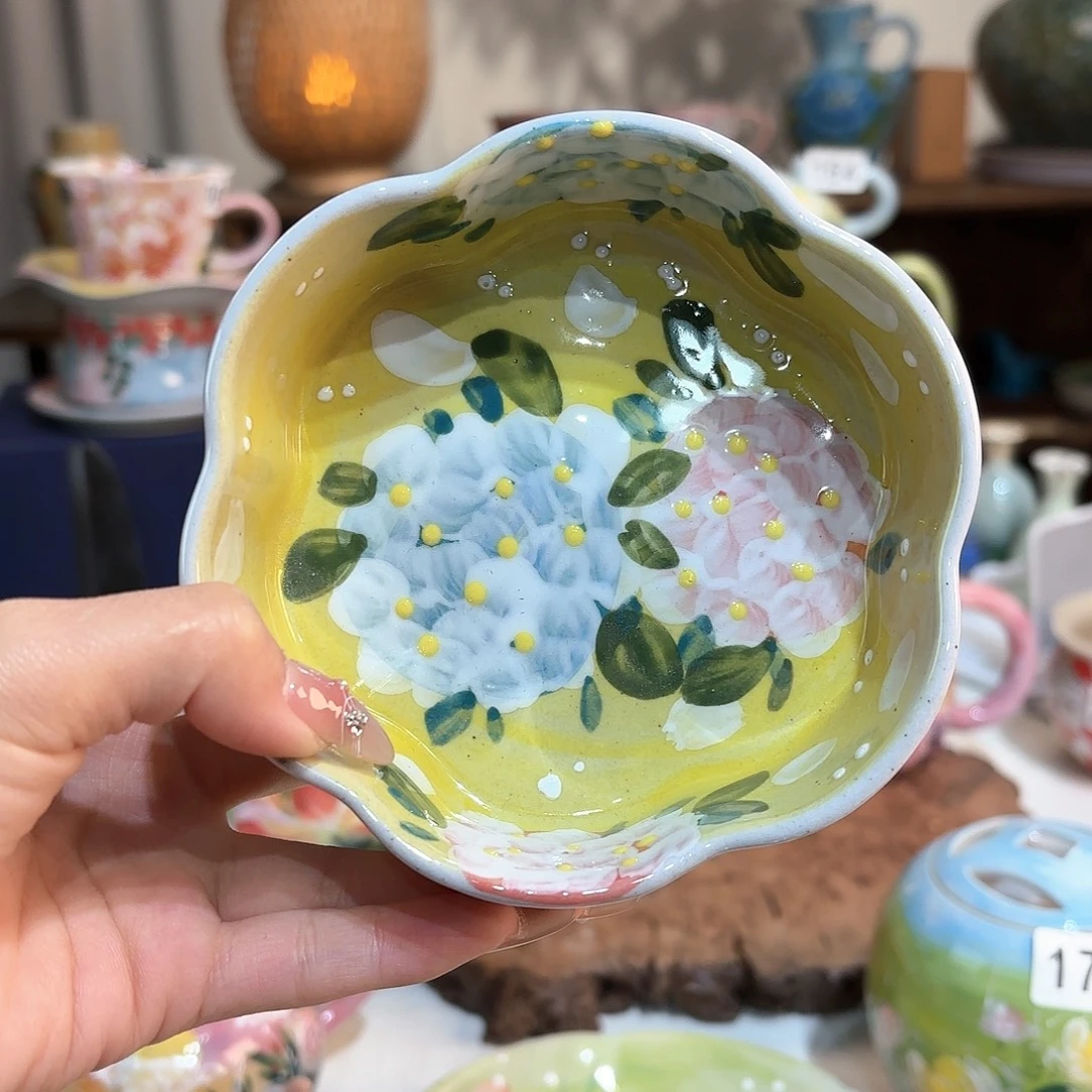 福***满景德镇手绘高温釉下彩陶瓷茶具
