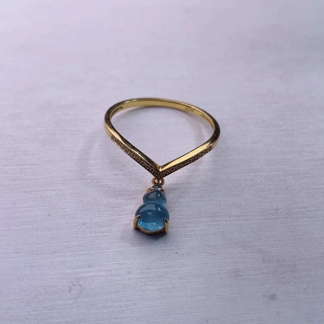 18K金镶嵌戒指碧玺碧玺A戒指