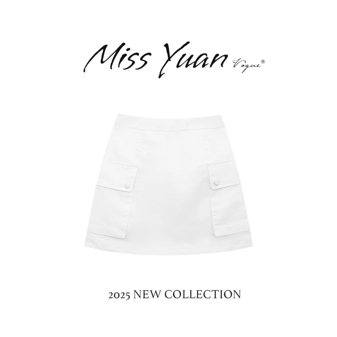 M.Y. 媛总 2025夏季新款显瘦高腰半身裙MYSZ1081D