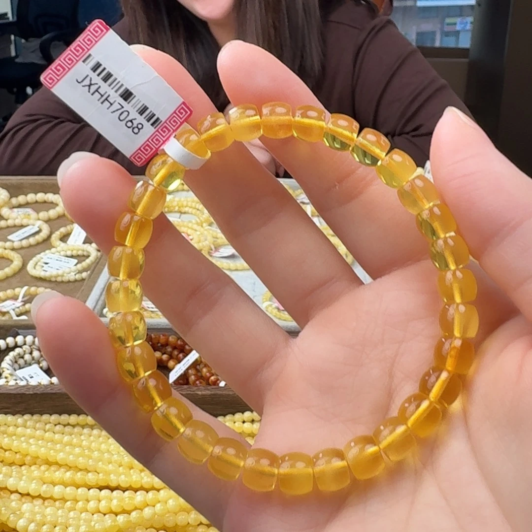 琥珀未镶嵌裸石直切