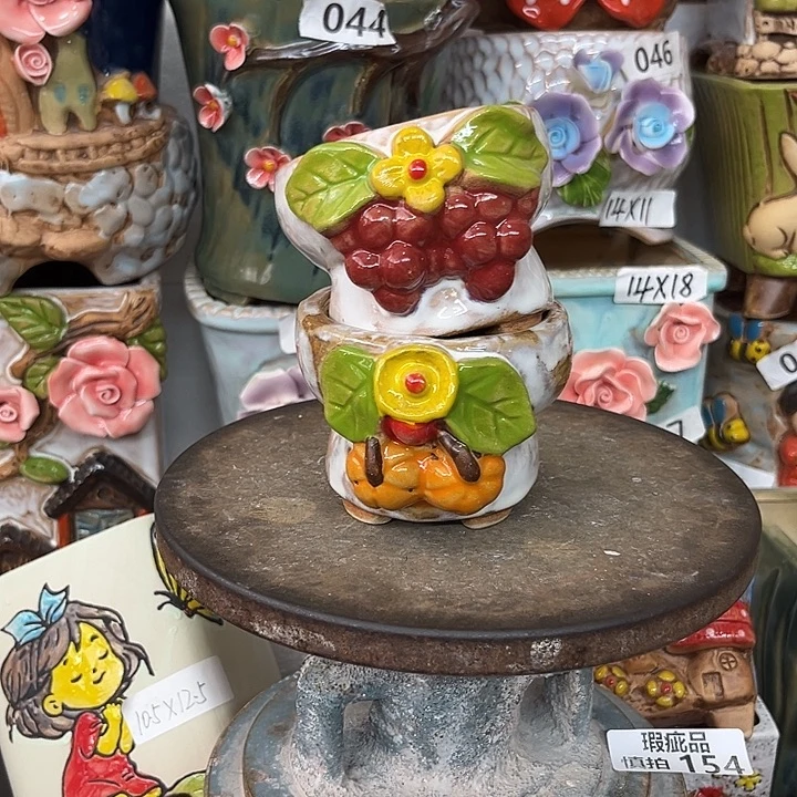 紫砂花盆粗陶材质多肉花盆