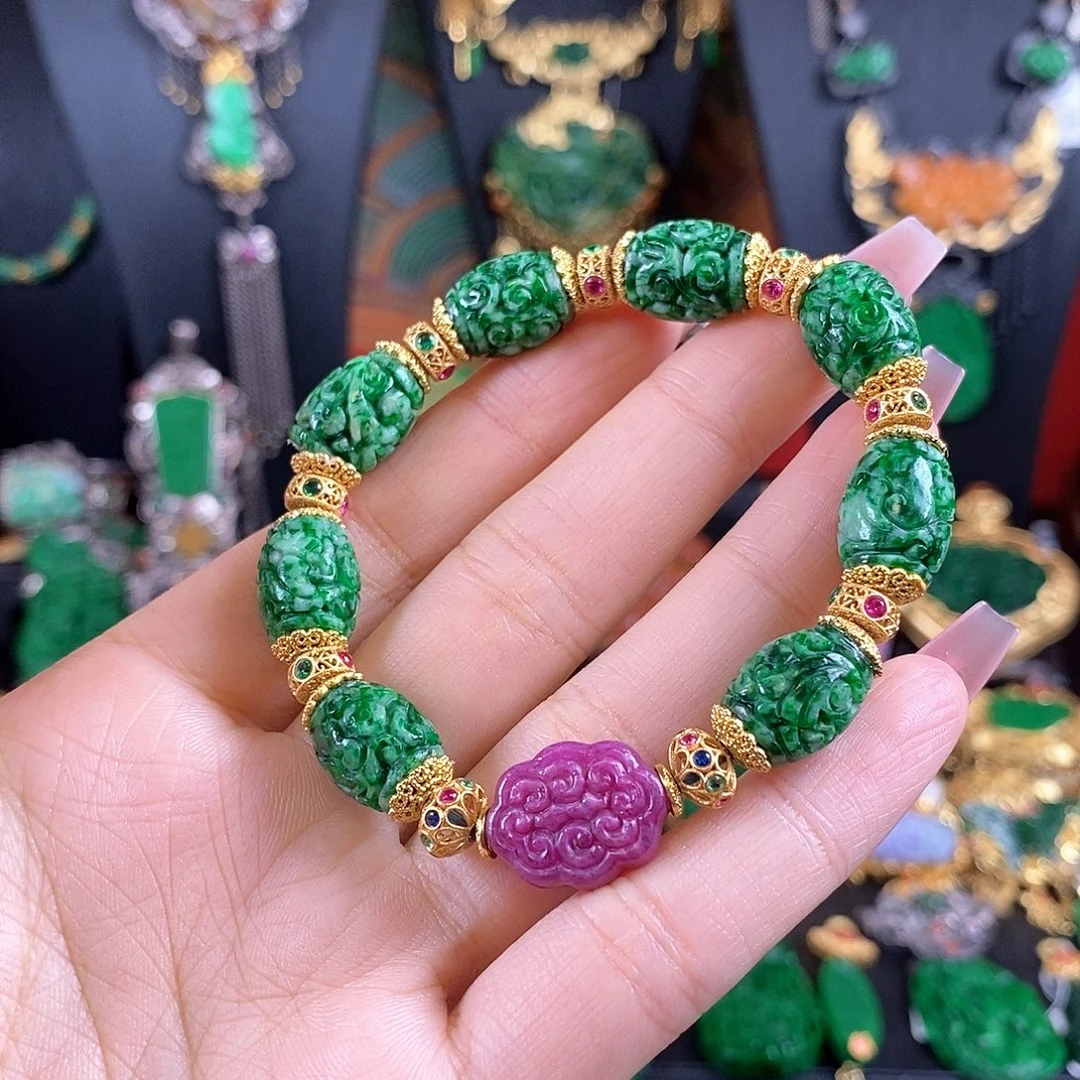 翡翠未镶嵌手链手链