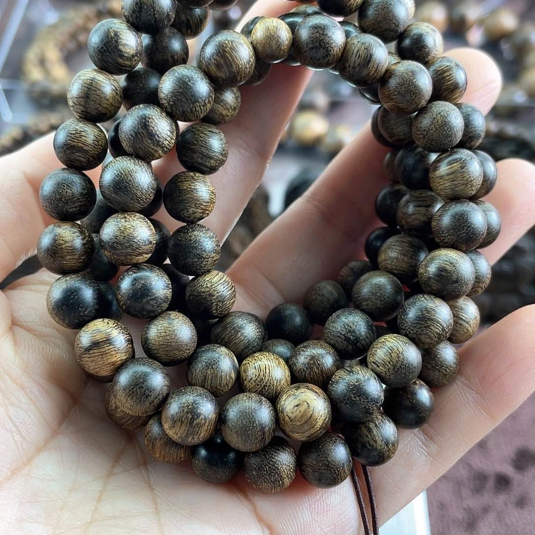 沉香手串4****1越南芽庄白棋虎斑留疤