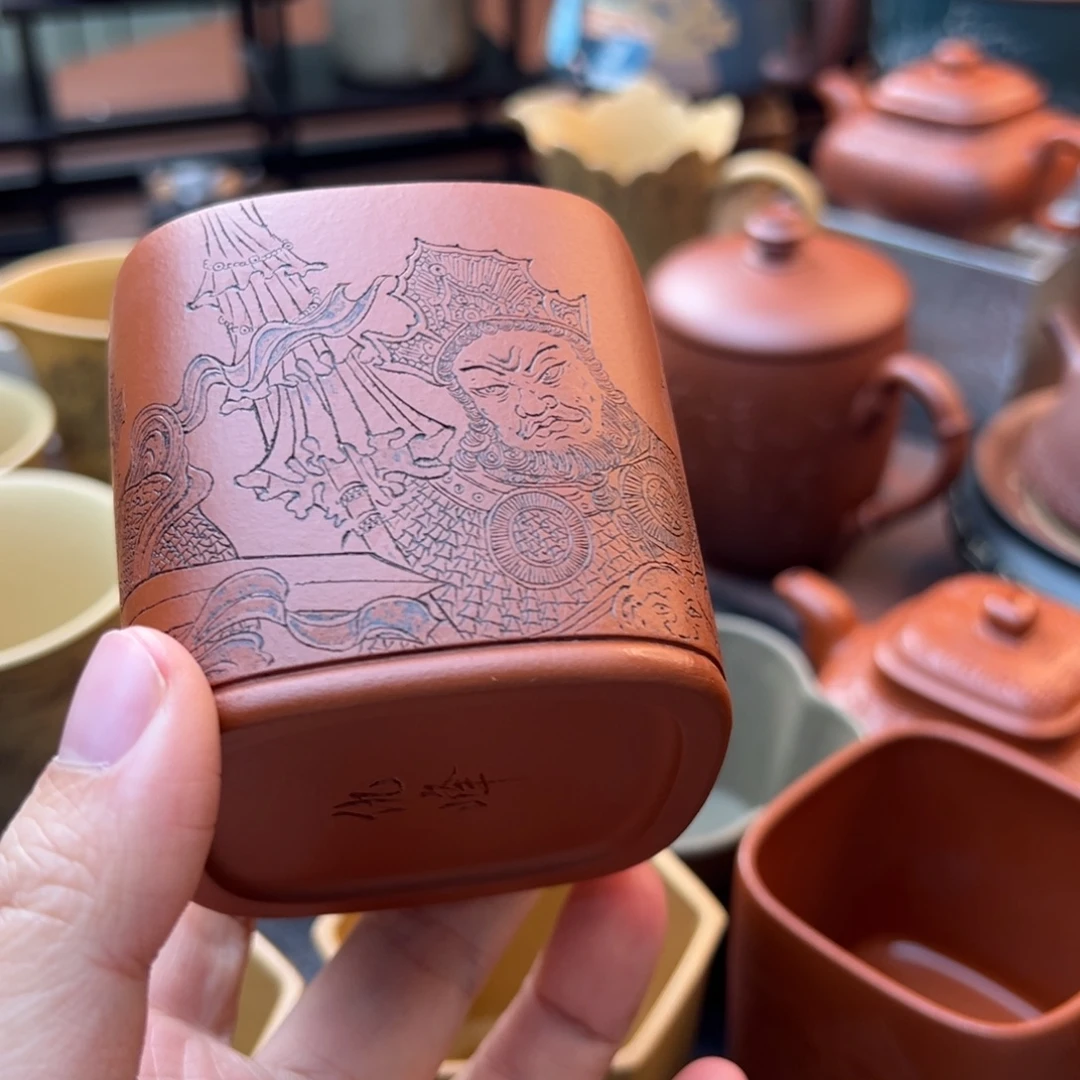 A***健茶壶紫砂紫砂主人杯