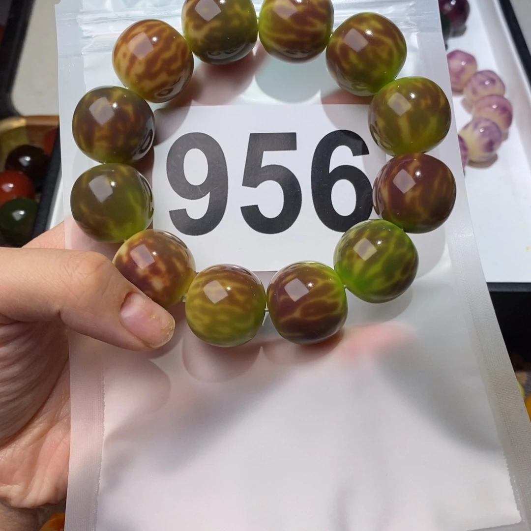 白玉菩提手串泽*_956高货干磨