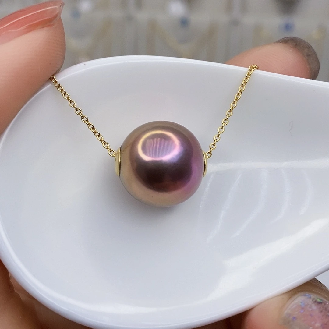 淡水珍珠颈饰银S925镶嵌