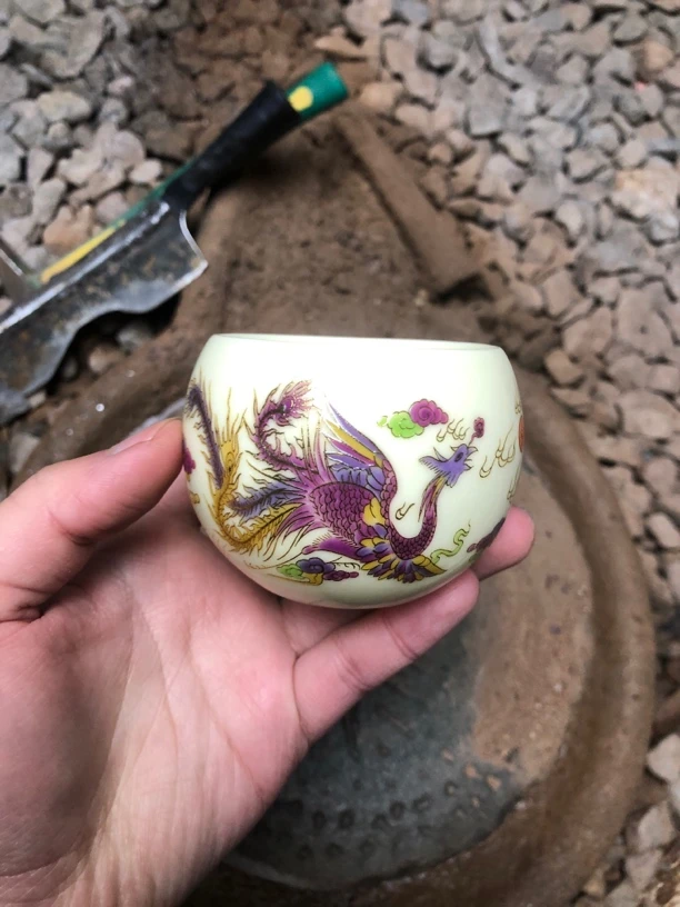 龙凤呈祥龙蛋杯茶杯