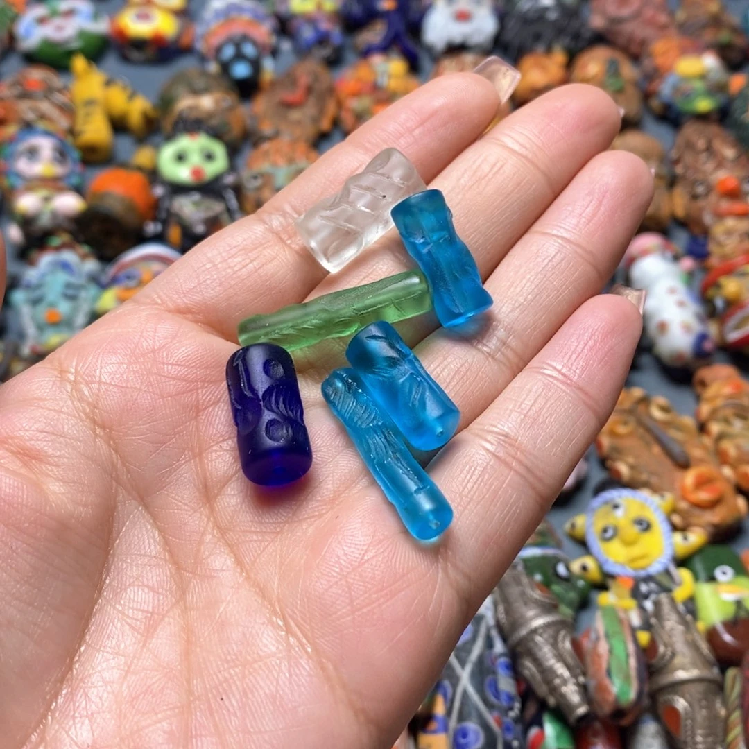 琉璃颈饰印度尼西亚配件一个