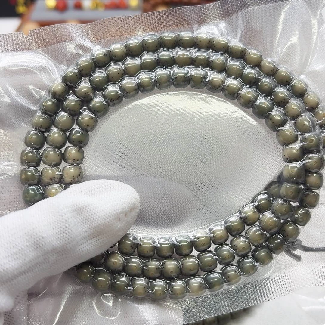 吊坠星月菩提118糯冰帝王绿7大眼睛通体108