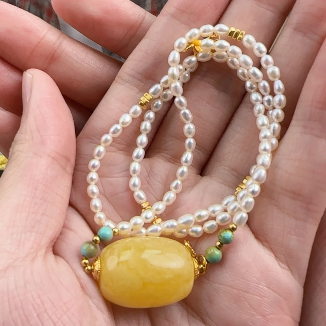 琥珀裸石未镶嵌蜜蜡