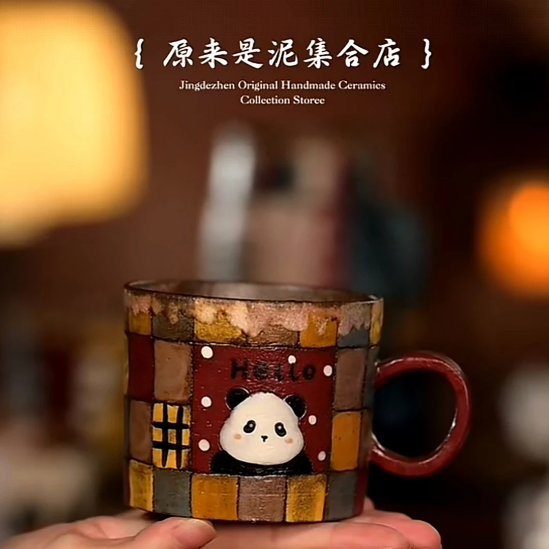 原来是泥原创手作莳也集6842熊猫