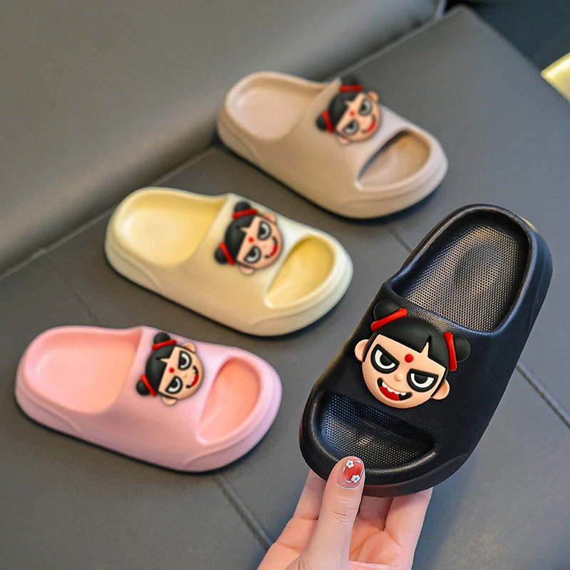 儿童拖鞋魔童闹海哪吒居家EVA拖鞋软底室内小中大童洗澡防滑拖鞋