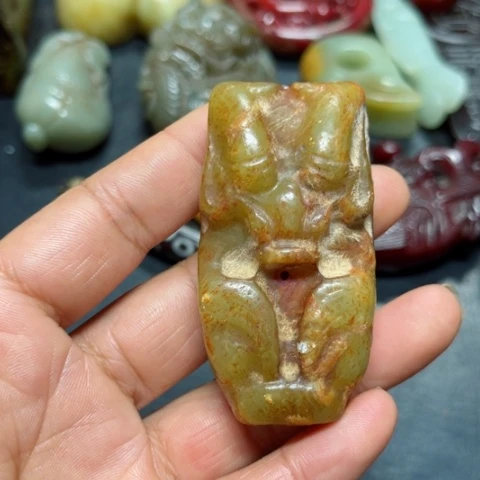 吊坠白玉菩提把件