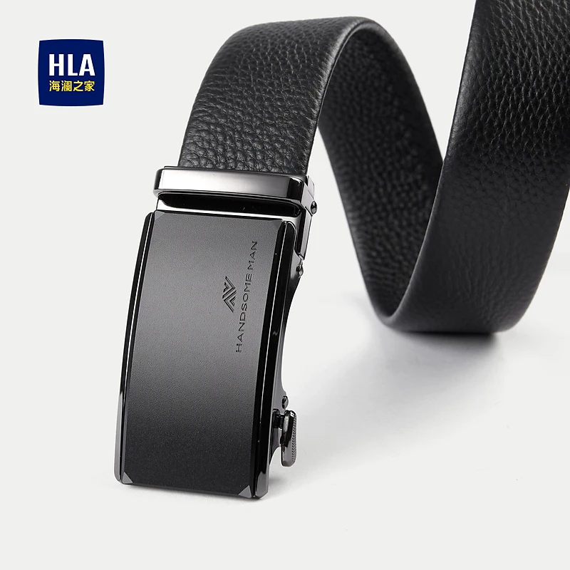 【自动扣】HLA海澜之家皮带男商务质感舒适简约大气耐用腰带男