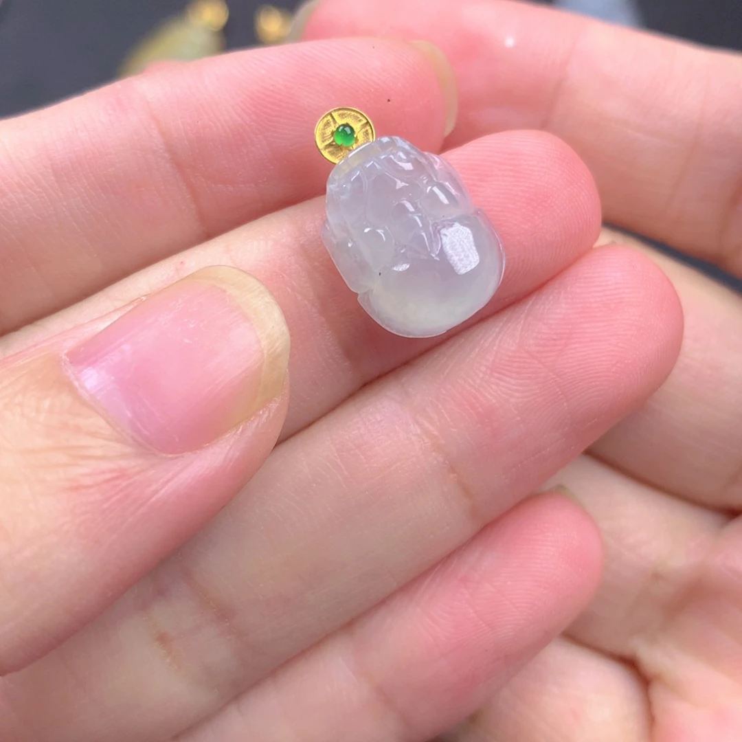 【闪购商品】颈饰18K金镶嵌翡翠翡翠