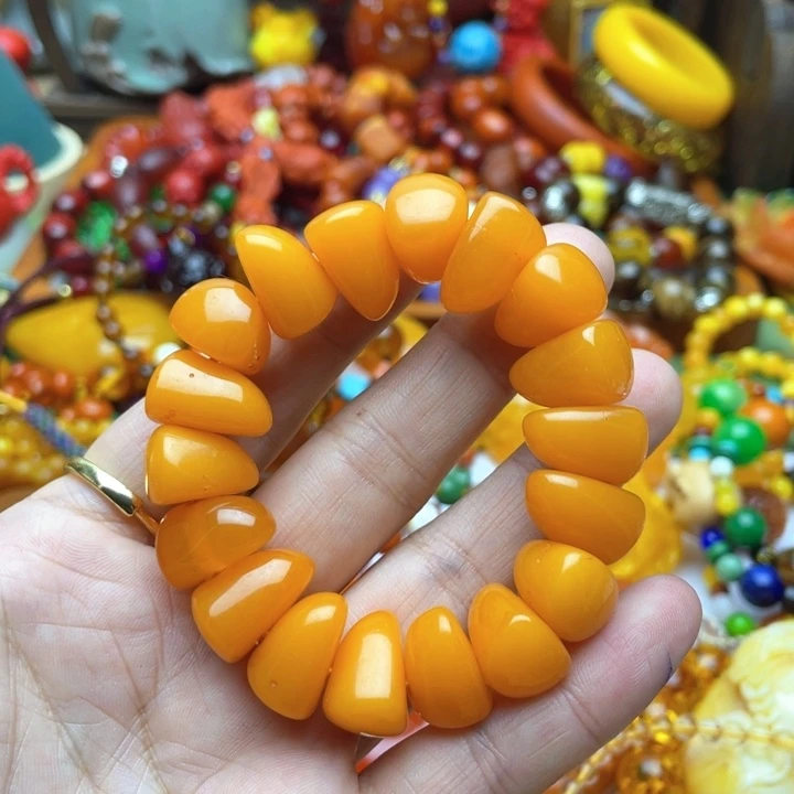 树脂制品22号黄色手串