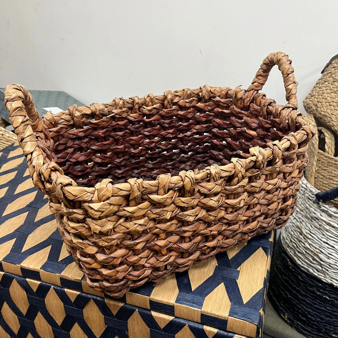 1313蒲草编制收收纳筐40*29*20（有瑕疵介意勿拍）