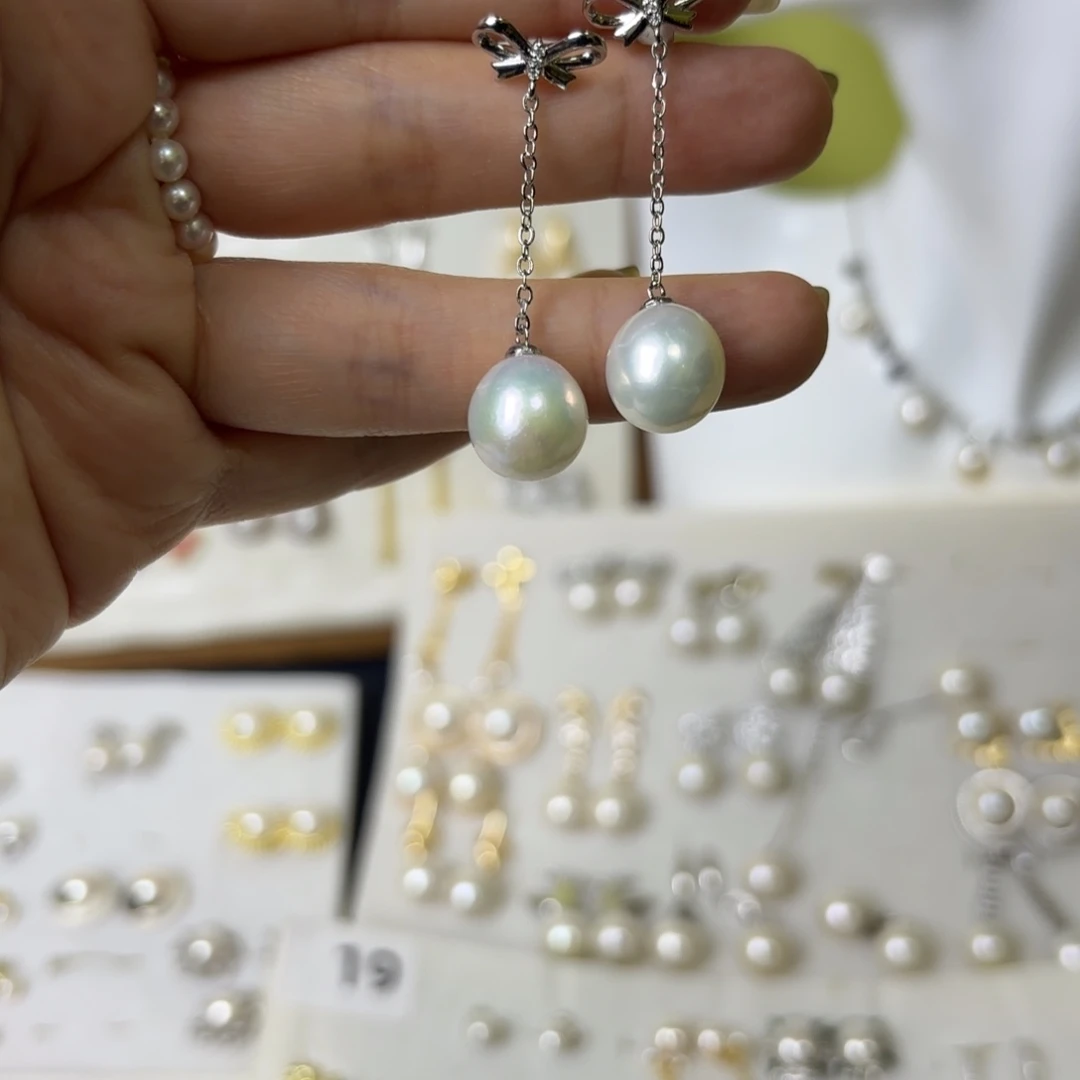 耳饰合金淡水珍珠