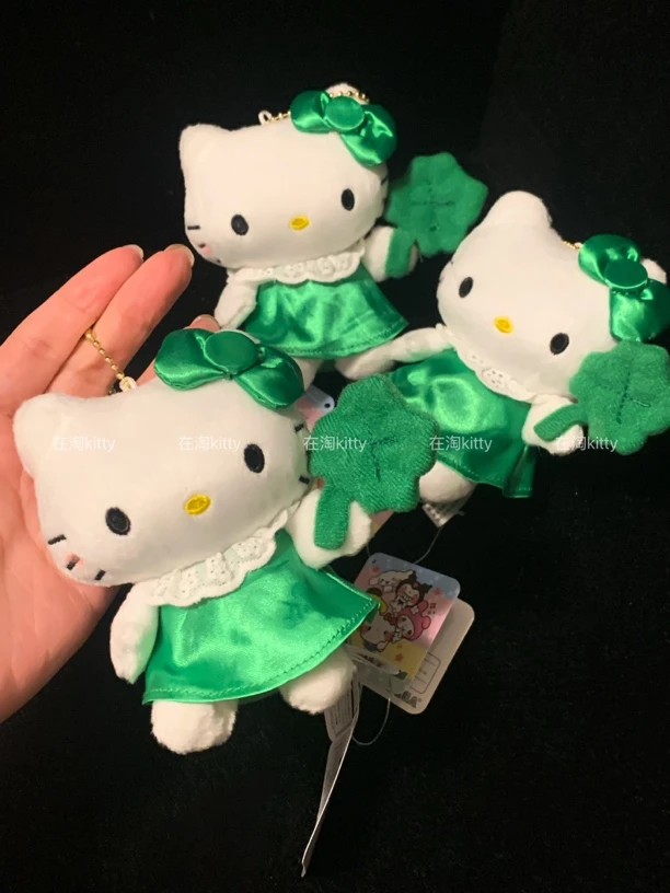 韩国五十周年快闪限定四叶草hellokitty包包挂件可爱挂件挂饰