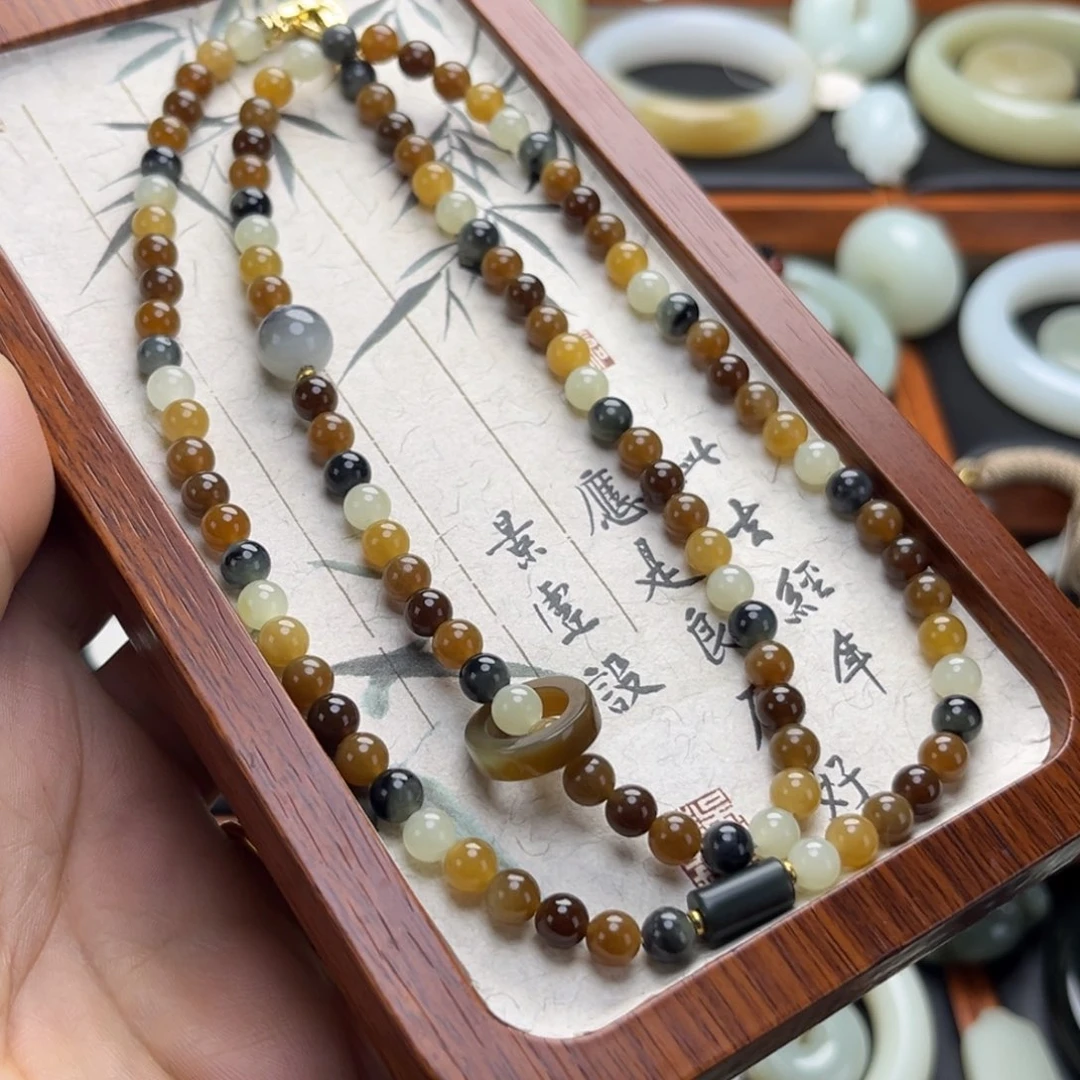 和田玉（糖玉）未镶嵌颈饰6/108颗