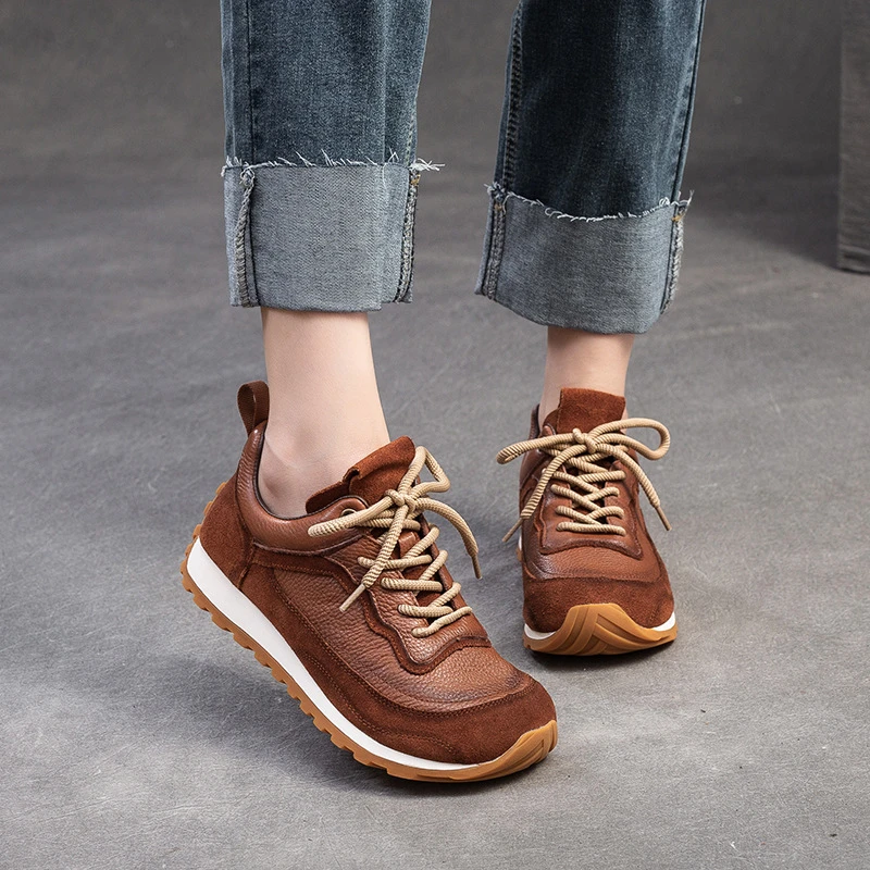 2025秋季新款英伦风复古森系浅口女式休闲单鞋前系带时尚百搭女鞋